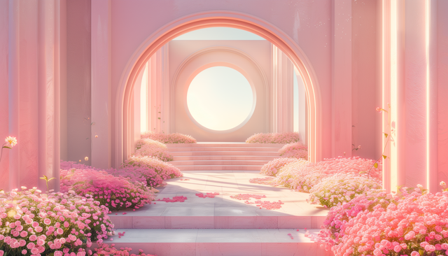 Ethereal Pink Archway