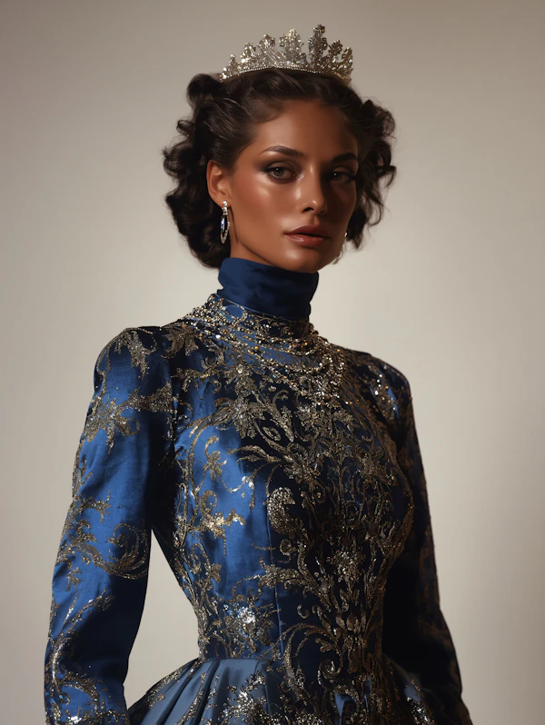 Elegant Blue Gown