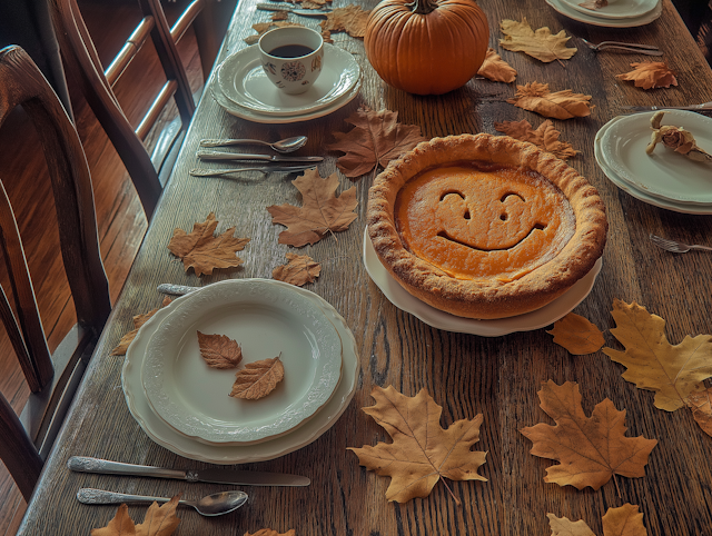 Autumn-Themed Table Setting