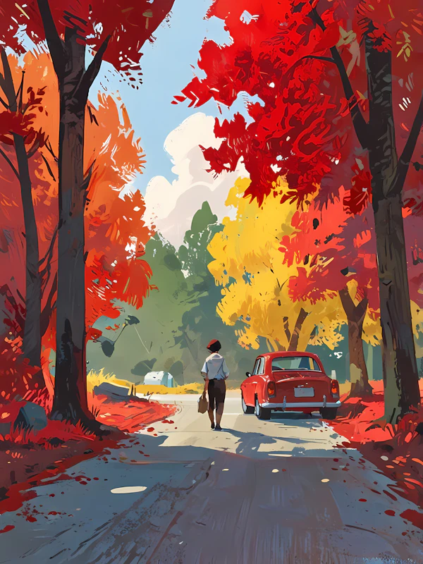 Autumn Countryside Scene