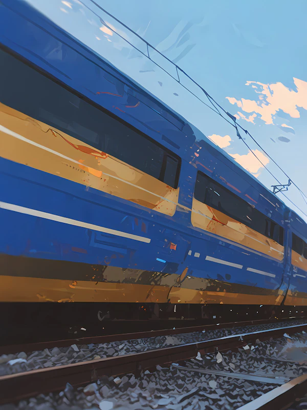 Modern Train Illustration