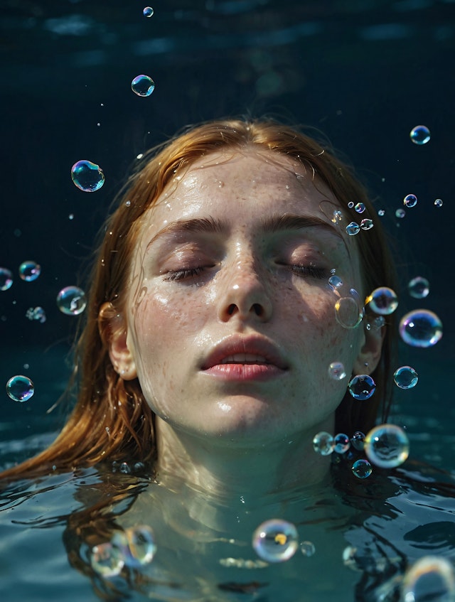 Serene Woman in Water