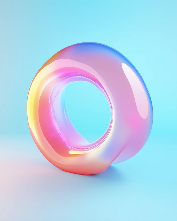 Glossy Abstract Donut