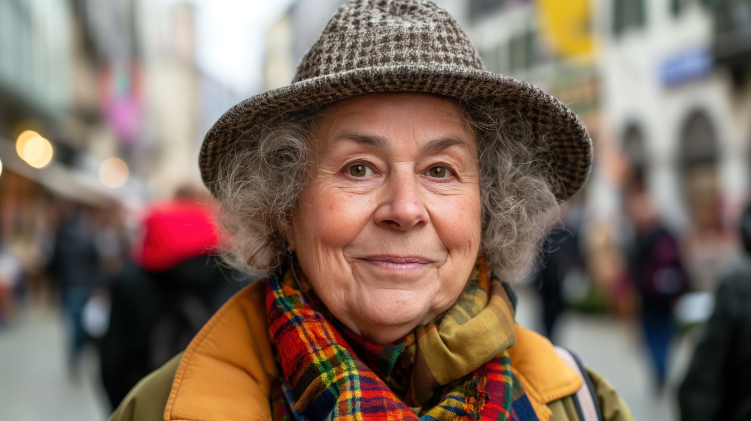 Elderly Woman's Warm Portrait