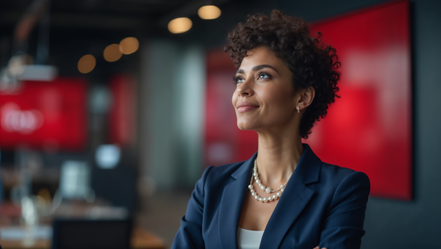 Confident Woman in Professional Attire