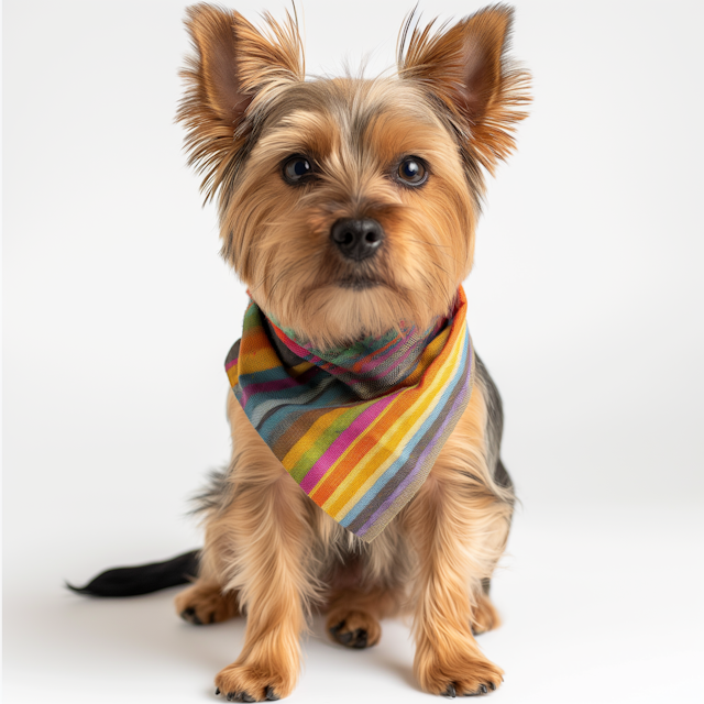 Stylish Yorkshire Terrier Portrait