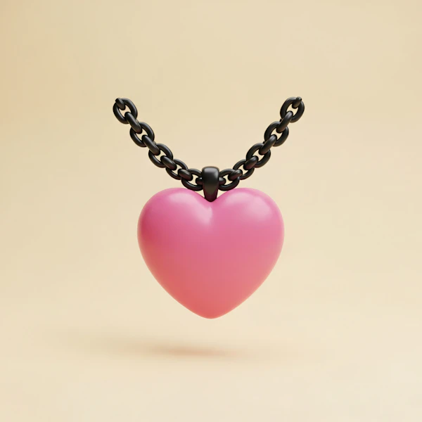 Pink Heart Pendant