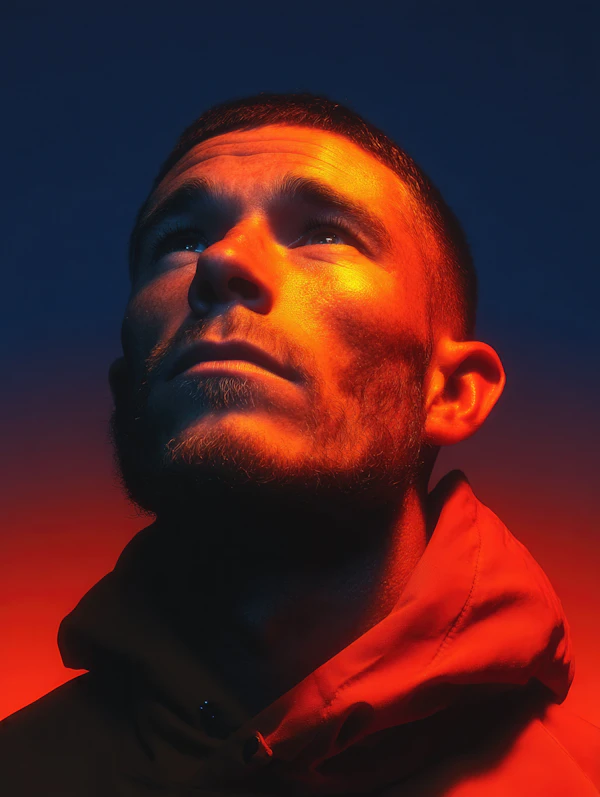 Dramatic Portrait Close-Up