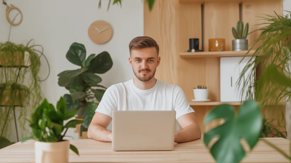 Man at Modern Desk