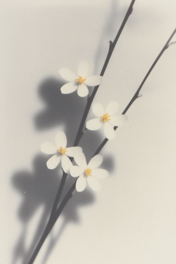 Minimalist Flower Branch