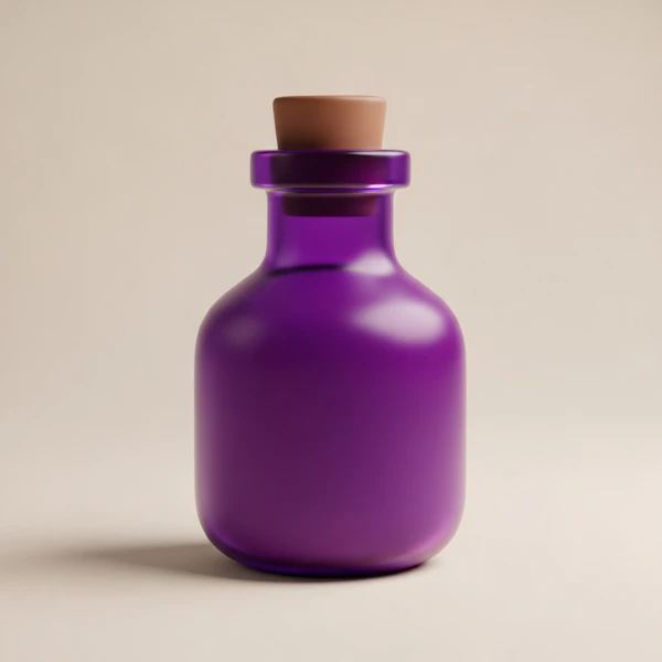 Purple Bottle Display