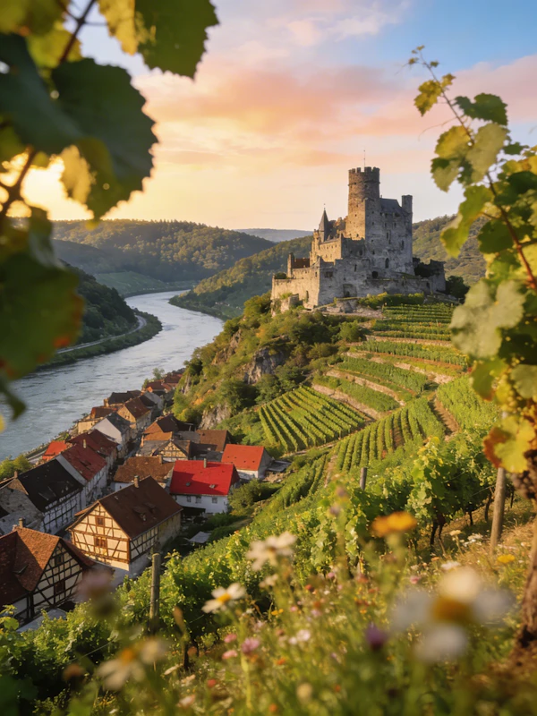 Medieval Castle Sunset