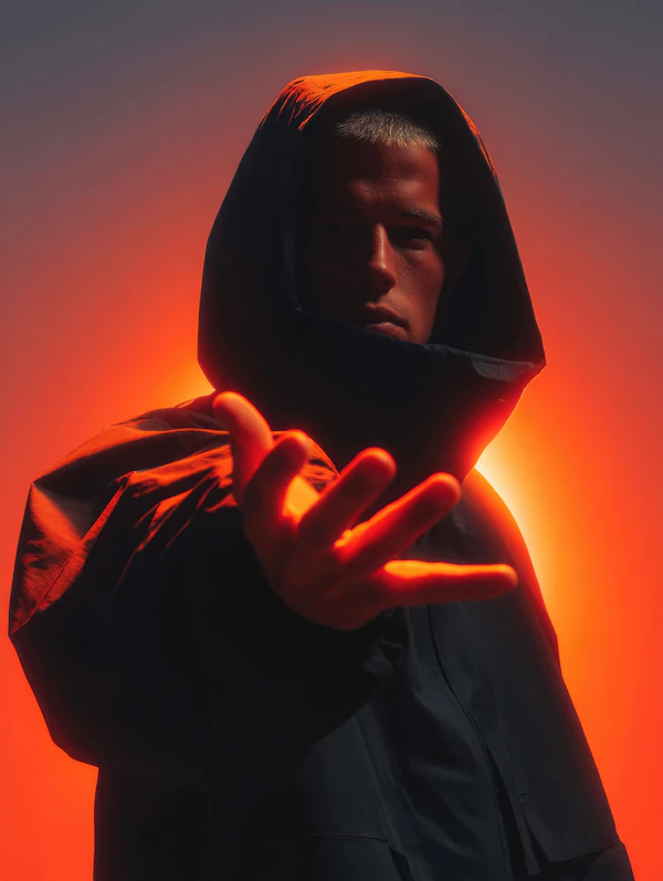Hooded Silhouette Portrait