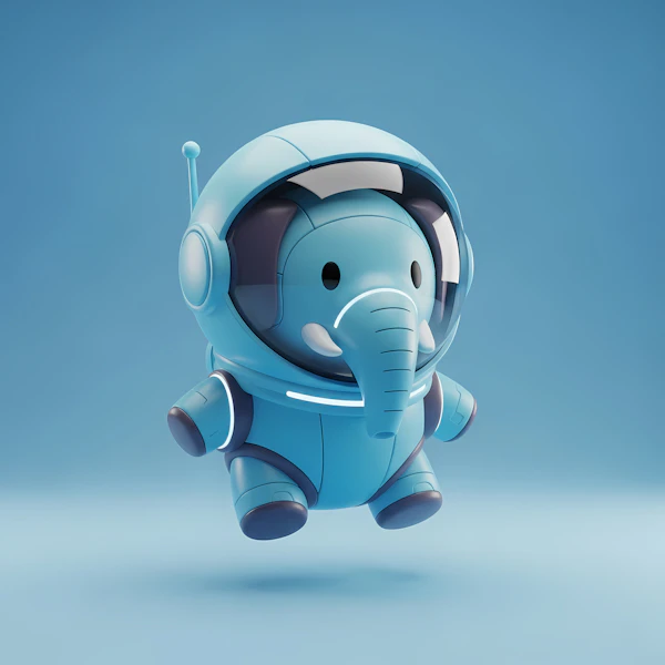Astronaut Elephant Art