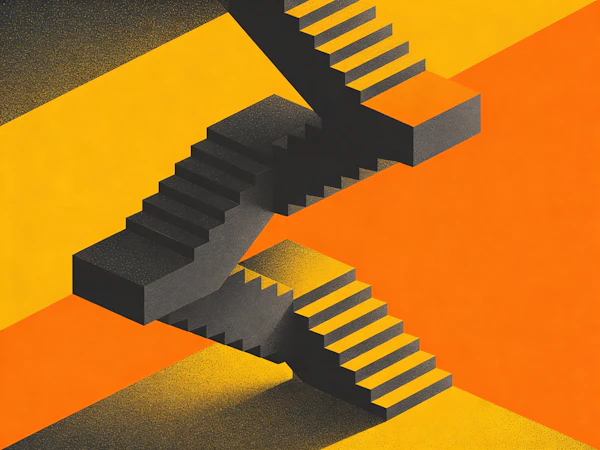 Abstract Staircase Art
