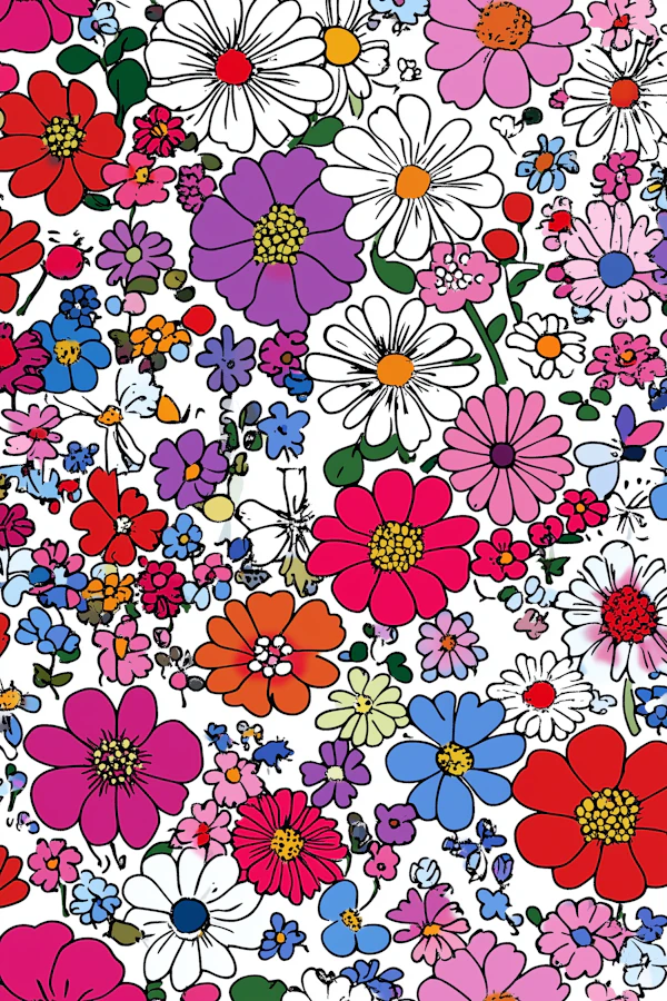 Vibrant Flower Illustration