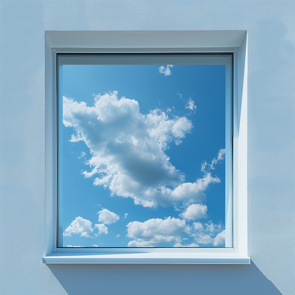 Sky Through Square Window