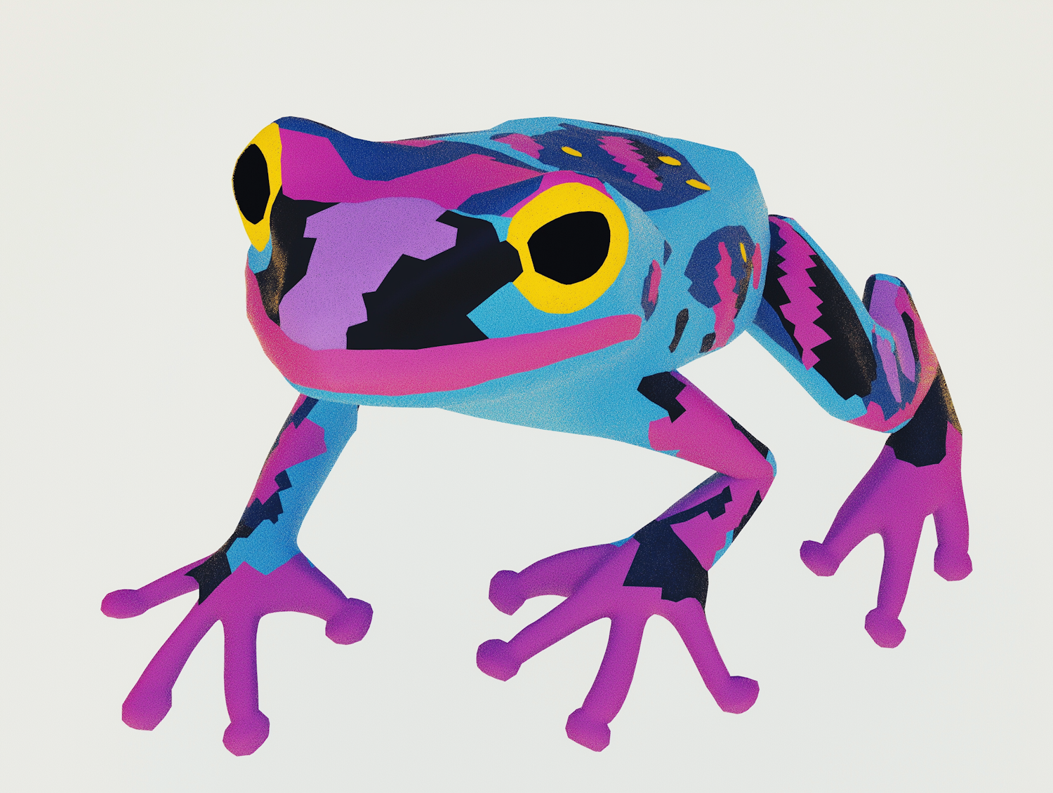 Vibrant Artistic Frog