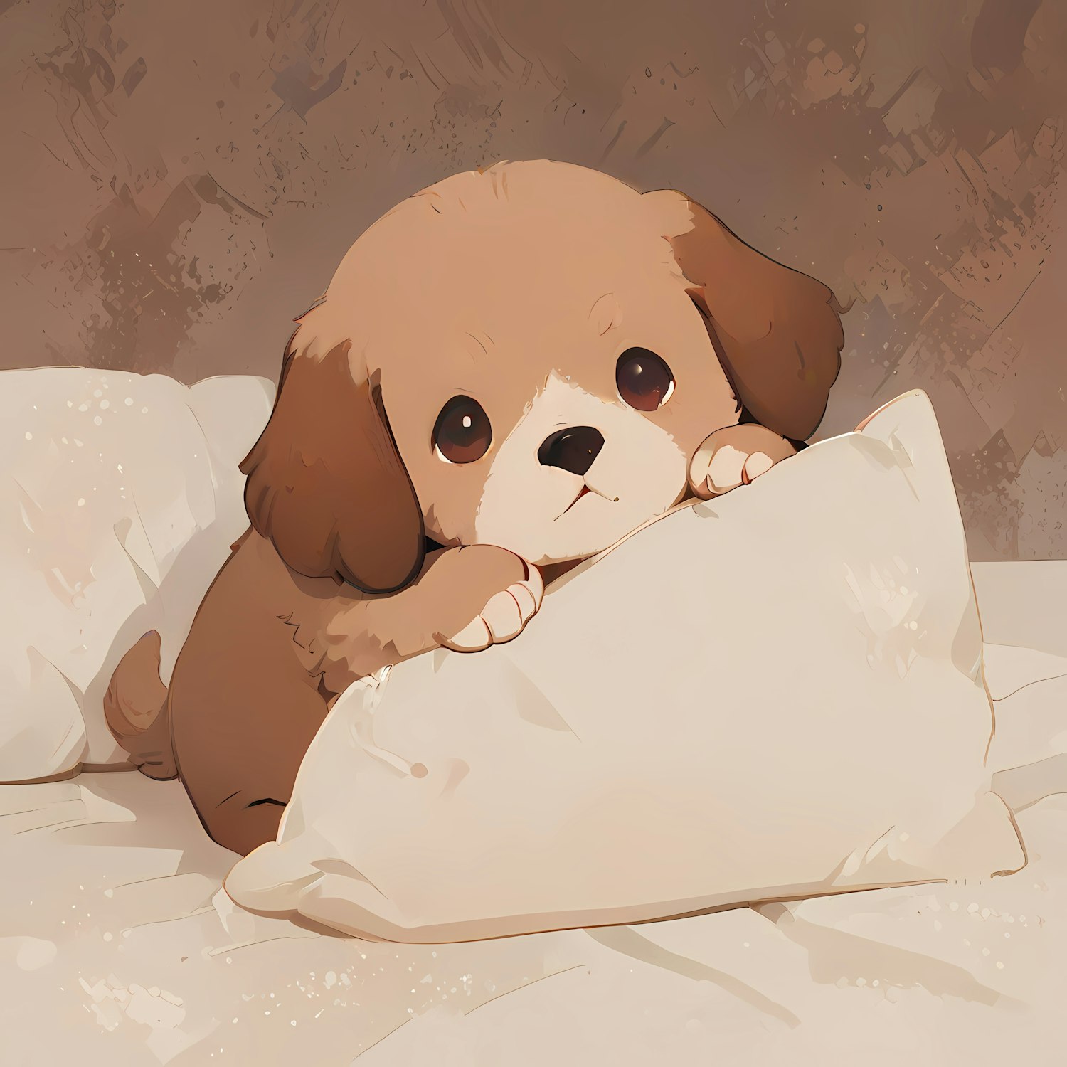 Adorable Cartoon Puppy