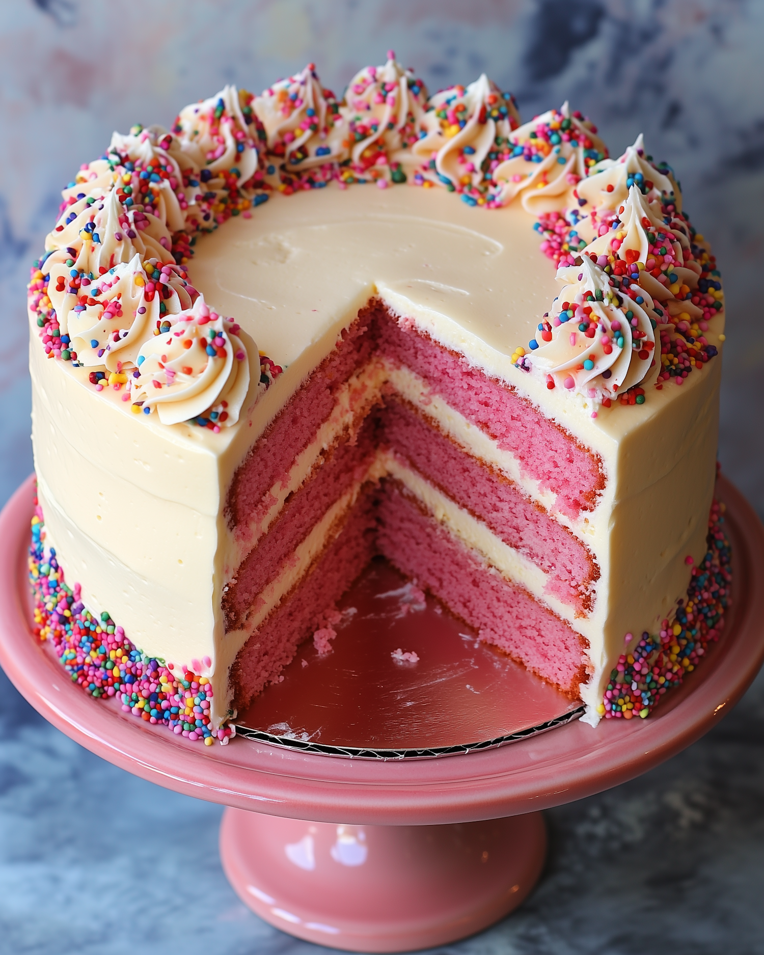 Vibrant Layered Cake