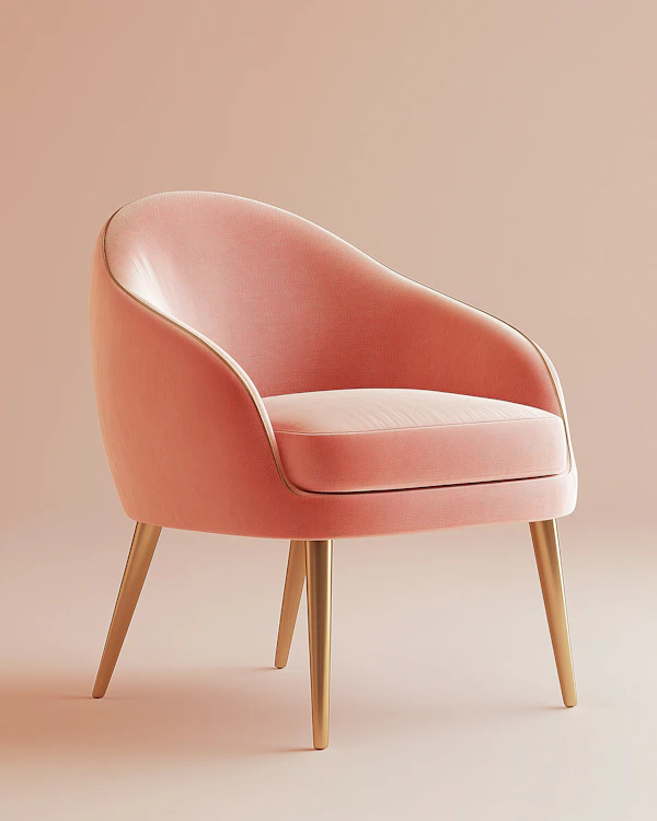 Blush Pink Armchair