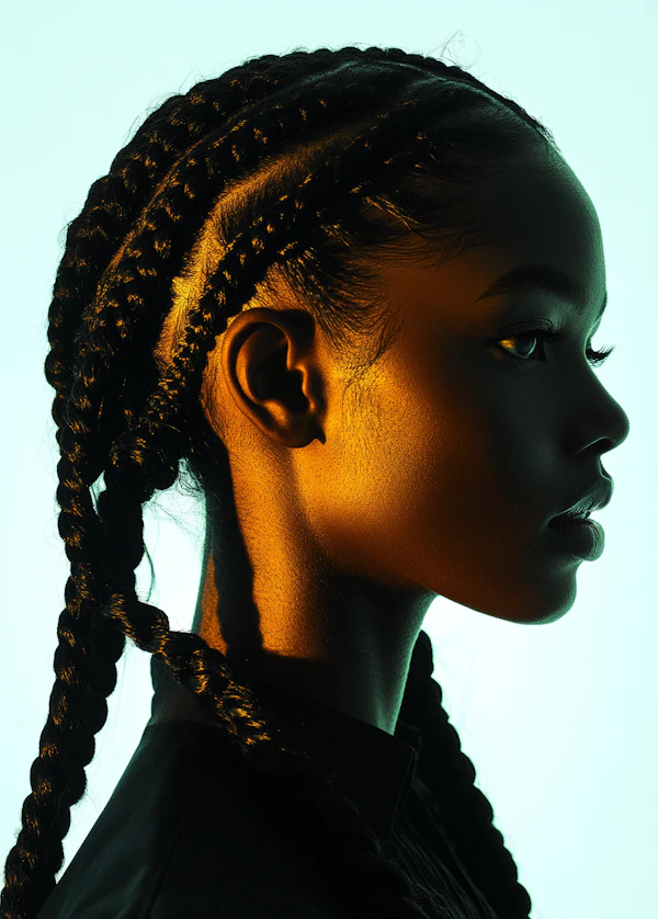 Profile with Braided Hair
