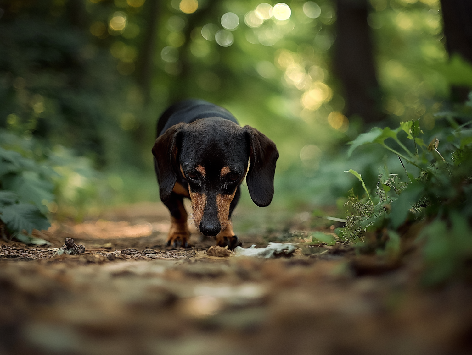 Dachshund in the Forest