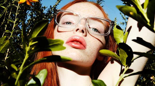 Freckled Redhead Portrait
