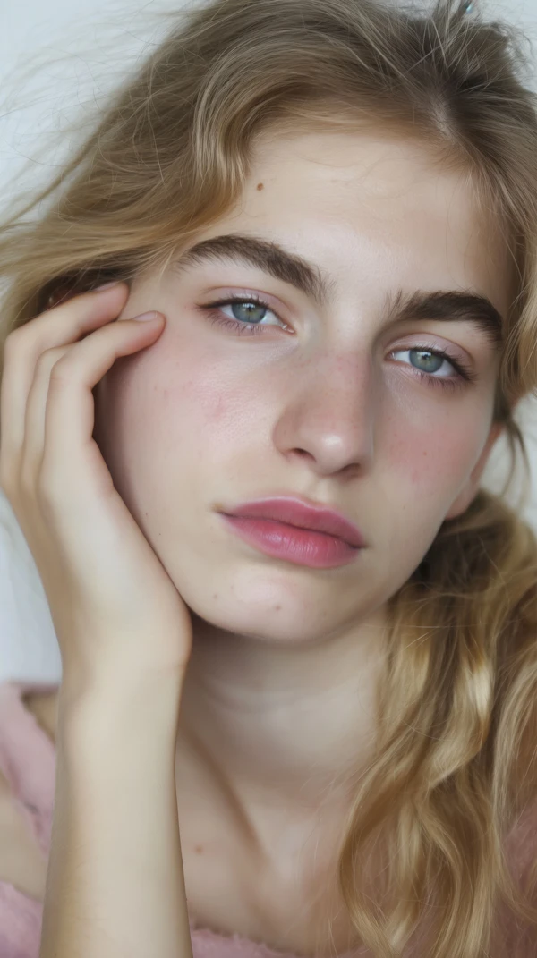 Thoughtful Young Woman Portrait