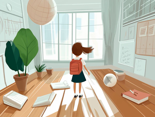 Sunlit Academic Serenity