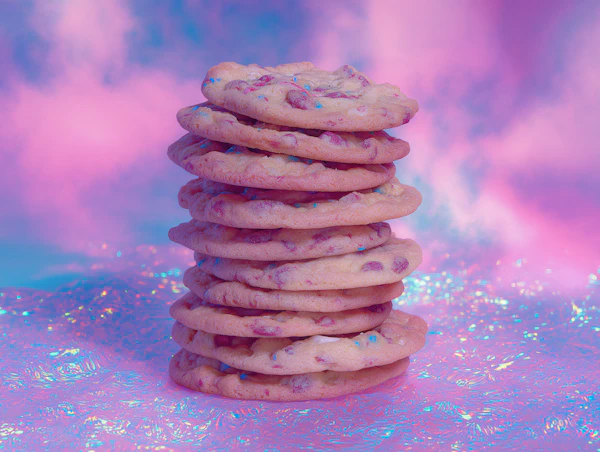 Colorful Cookie Stack
