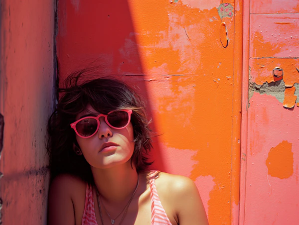Urban Contemplation in Sun-kissed Hues