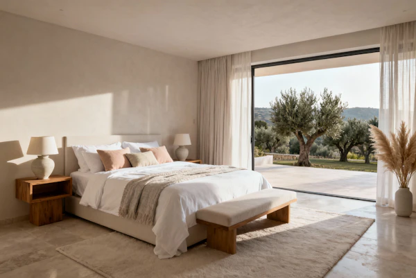 Minimalist Bedroom Scene
