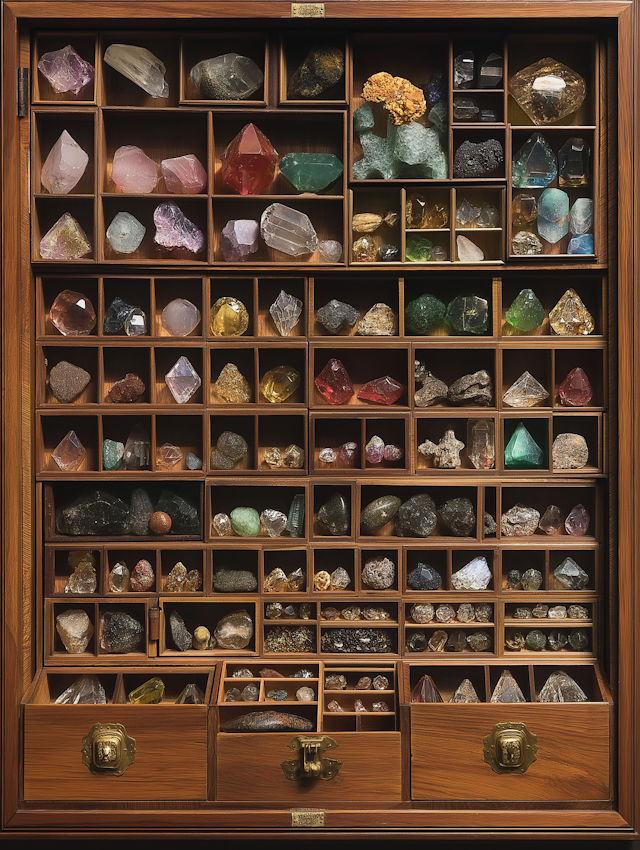 Geological Gemstone Display