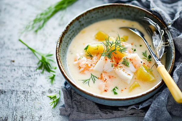 Creamy Fish Soup Bowl