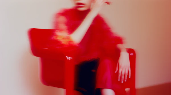 Abstract Red Portrait