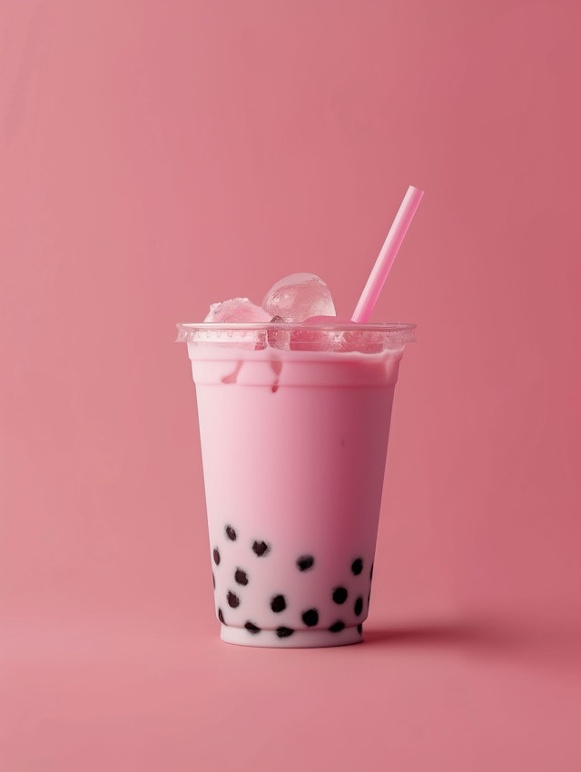 Pink Bubble Tea