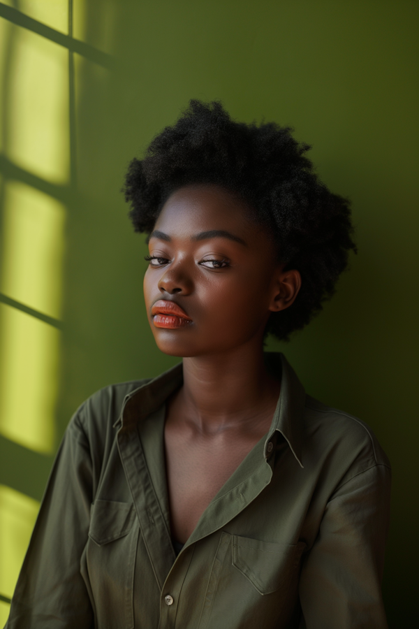 Serene Portrait of a Young Woman