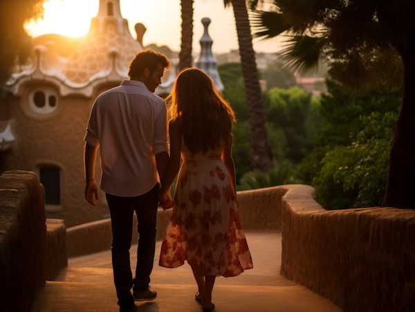 Tranquil Companionship at Golden Hour