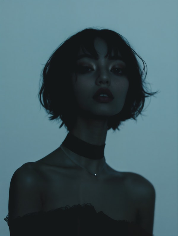 Moody Portrait with Choker