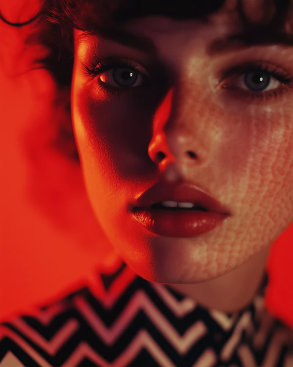 Dramatic Red Portrait