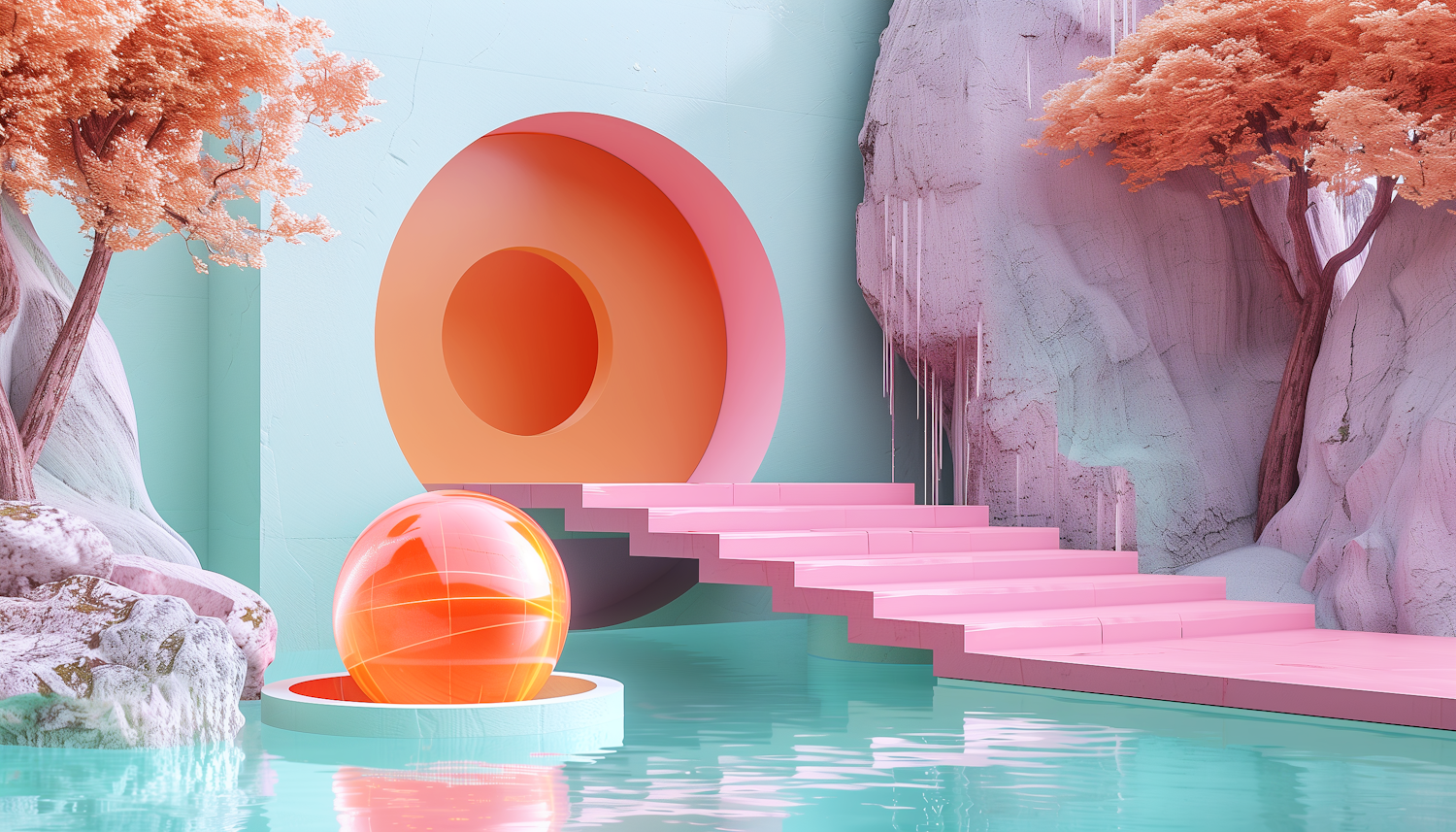 Surreal Pastel Dreamscape