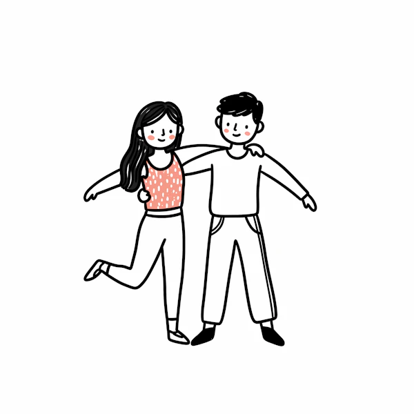 Cartoon Duo Illustration