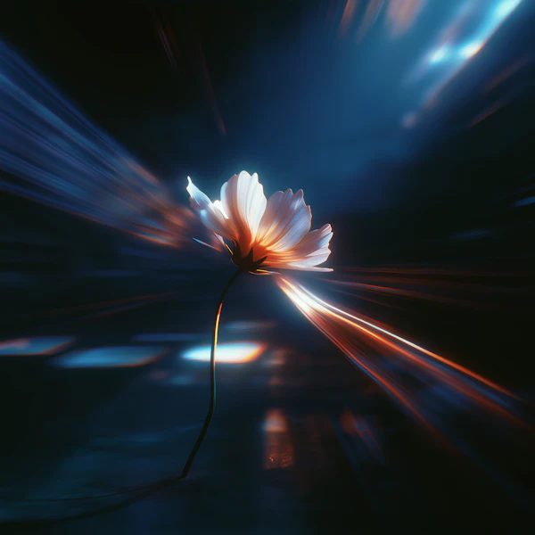 Glowing Flower Art