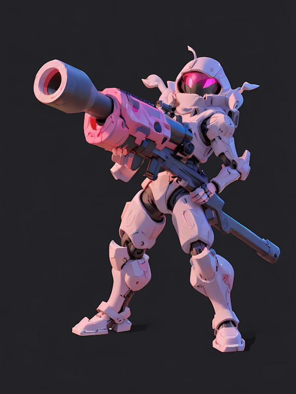 Futuristic Robot Warrior