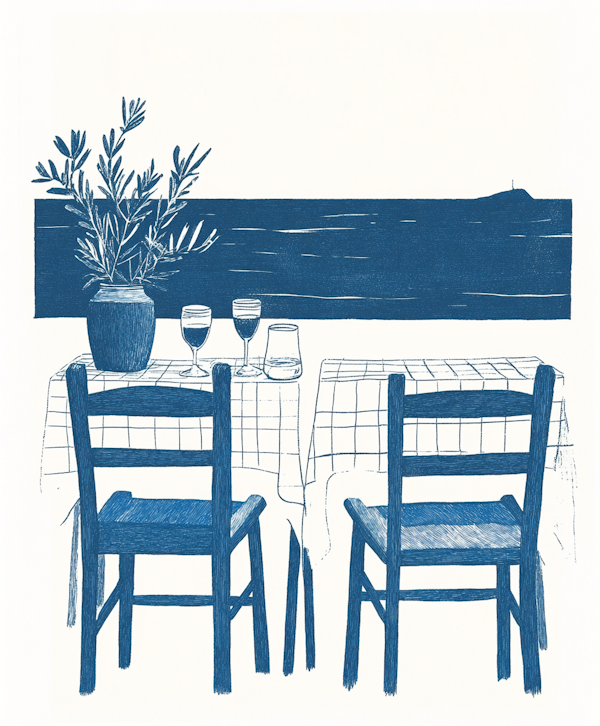 Intimate Seaside Table for Two