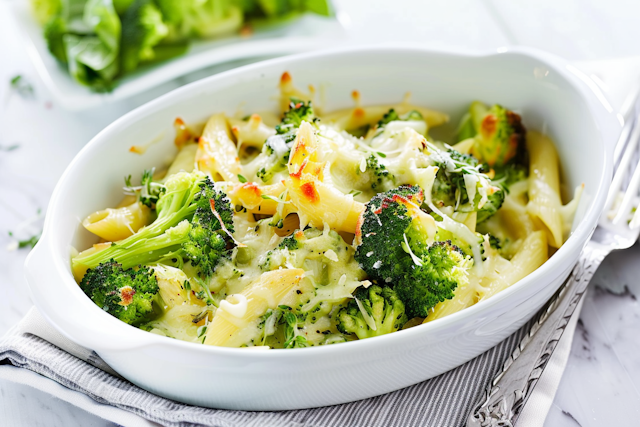 Delicious Penne Pasta with Roasted Broccoli