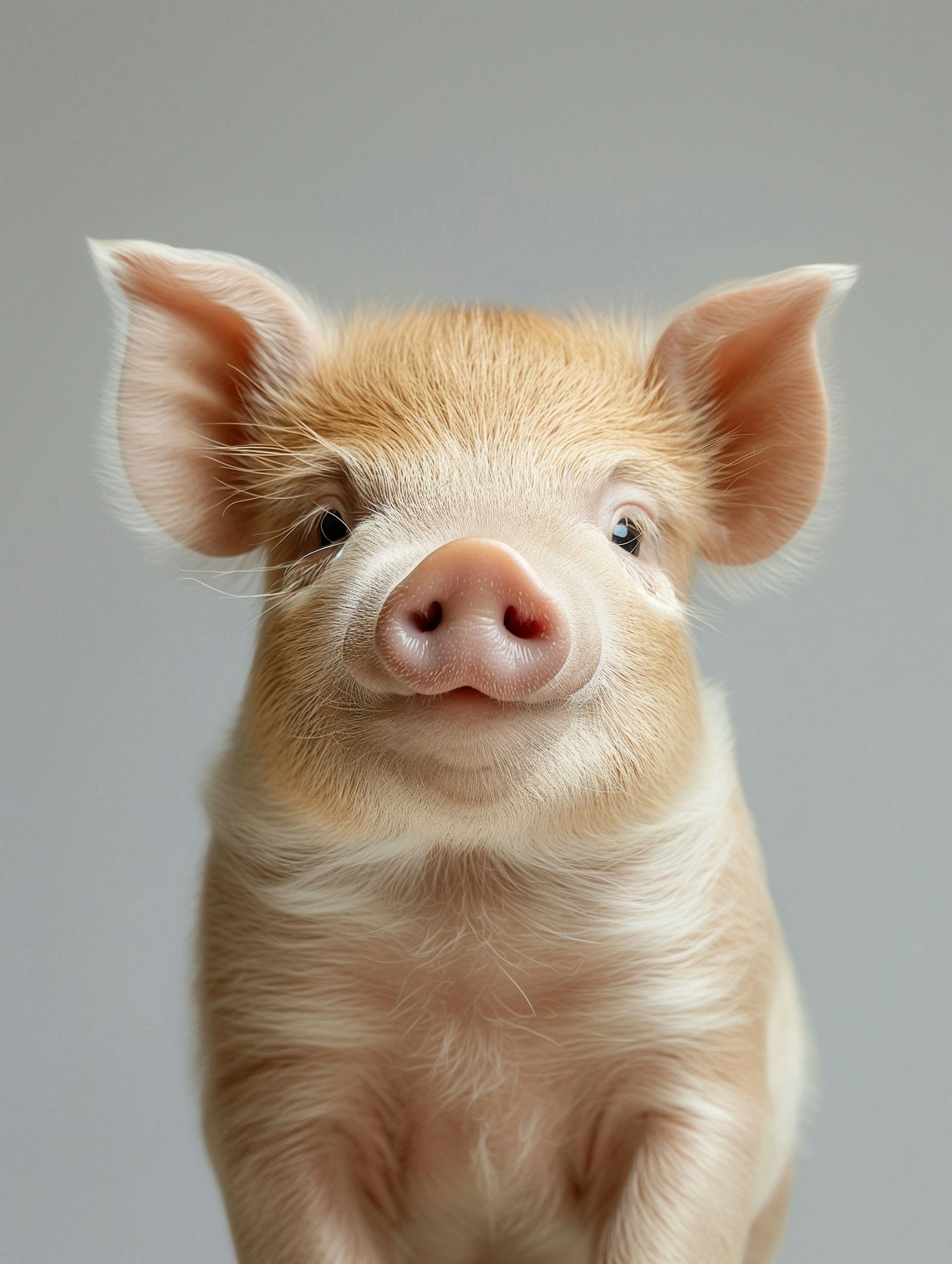 Endearing Piglet Close-Up