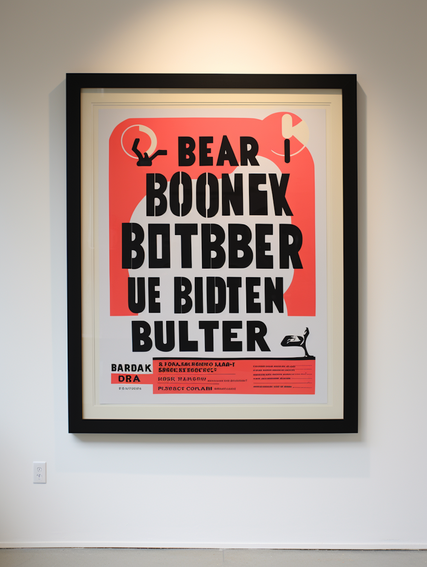 Bear Boone Bitter Biden Bulter Cassowary Poster