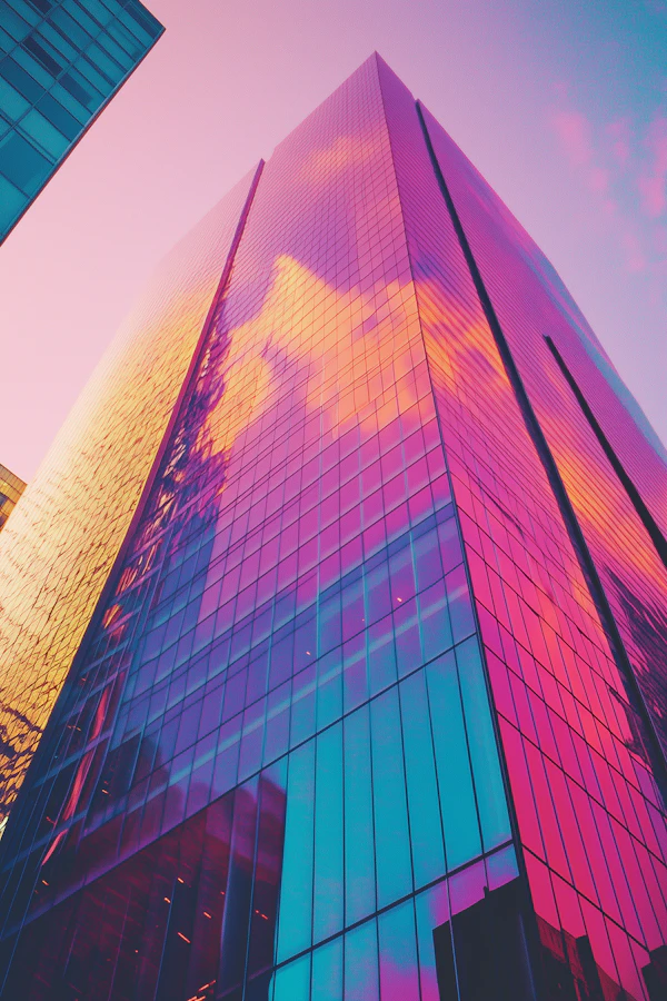 Sunset Reflections on Skyscraper